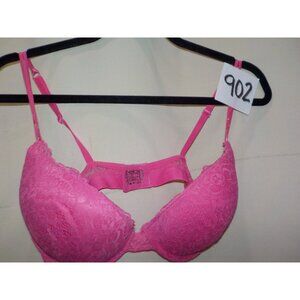Bebe Underwire Full Coverage Pink Lace Push-Up T-Shirt Bra Size 36D